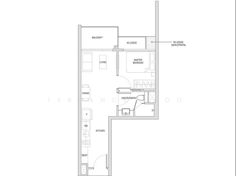 Affinity At Serangoon, 32 Serangoon North Avenue 1, 1 Bedroom, 538 sqft, Condominium For Rent, by Terrance Khoo, 24630060 - PropertyGuru.com.sg