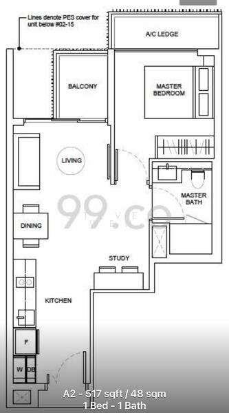 Foresque Residences, 101 Petir Road, 1 Bedroom, 462 sqft, Condominium For Rent, by Steven Wen, 24630987 - PropertyGuru.com.sg