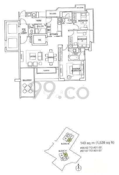 Residences @ Evelyn, Evelyn Road, Newton / Novena, 3 Bedrooms, 1,539 sqft, Condominium For Rent, by Tedric Poh, 24633773 - PropertyGuru.com.sg