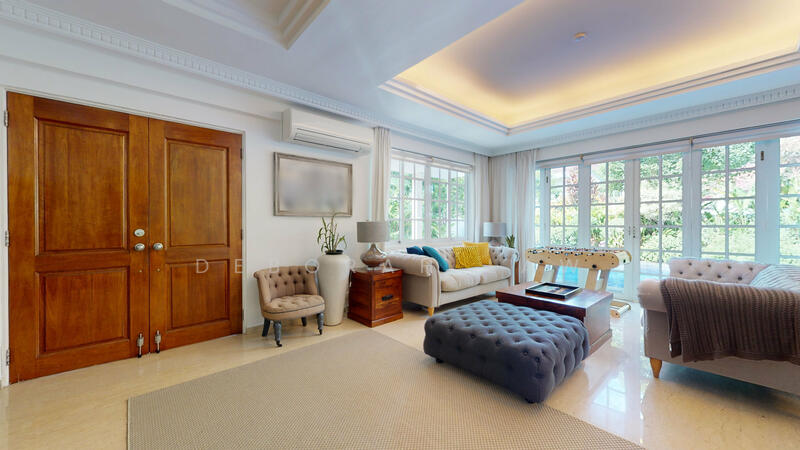 Elegant Bukit Timah Semi- D with pool 4 + helpers, Jalan Pandan, 4 Bedrooms, 3,300 sqft, Semi-Detached House For Rent, by Deborah Law, 24634579 - Large living/dining/TV area - PropertyGuru.com.sg