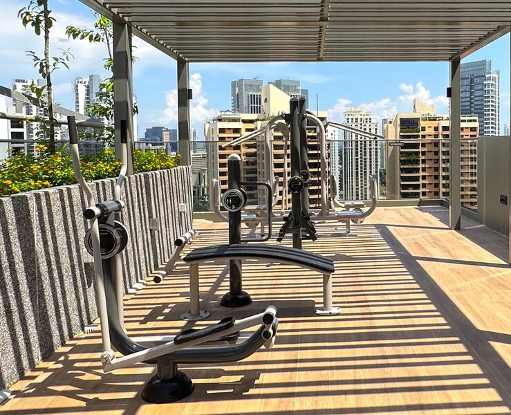 RV Altitude, 344 River Valley Road, 2 Bedrooms, 625 sqft, Condominium For Rent, by Carol Lee 李嘉, 24636316 - roof top gym - PropertyGuru.com.sg