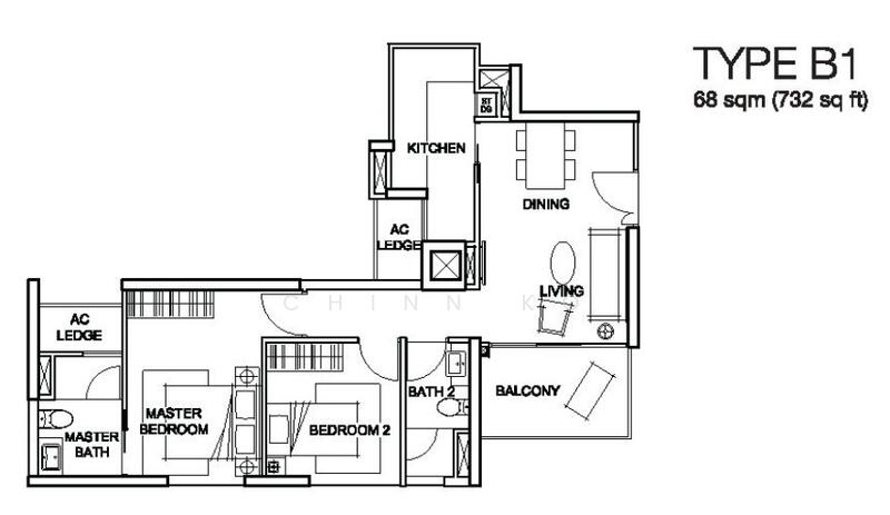 Foresque Residences, 101 Petir Road, 2 Bedrooms, 732 sqft, Condominium For Rent, by Chinn Ko, 24638611 - PropertyGuru.com.sg
