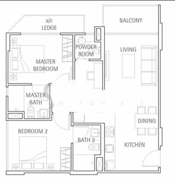 Rezi 26, 5 Lorong 26 Geylang, 2 Bedrooms, 797 sqft, Condominium For Rent, by Alan Toh K S, 24639135 - PropertyGuru.com.sg