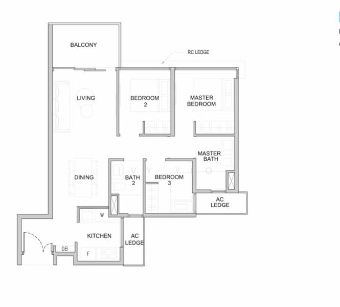 Kingsford Waterbay, 76 Upper Serangoon View, Hougang / Punggol / Sengkang, 3 Bedrooms, 850 sqft, Condominium For Sale, by Ivy Yeo, 24640515 - PropertyGuru.com.sg