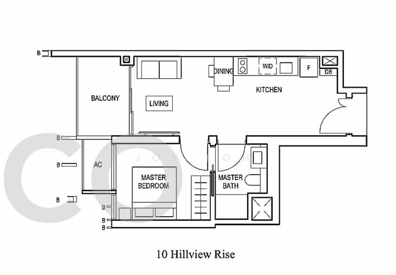 Midwood, 10 Hillview Rise, 1 Bedroom, 484 sqft, Condominium For Rent, by Joy Toh, 24643521 - PropertyGuru.com.sg