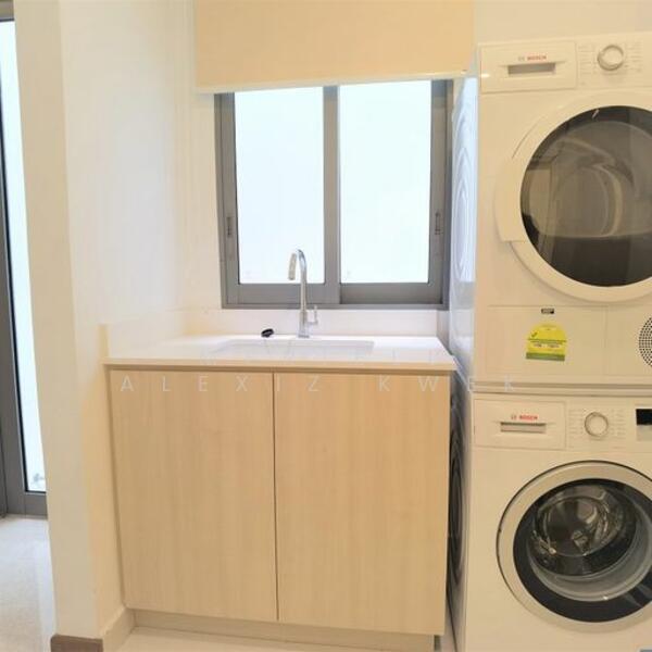 Basement laundry area
