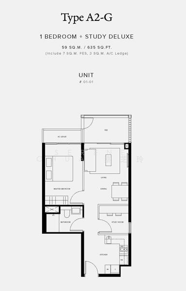 Jervois Prive, 100A Jervois Road, 1 Bedroom, 549 sqft, Condominium For Sale, by Serene Chua 蔡芝玲, 24649665 - PropertyGuru.com.sg