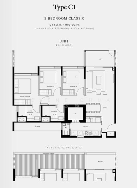 Jervois Prive, 100A Jervois Road, 3 Bedrooms, 807 sqft, Condominium For Sale, by Serene Chua 蔡芝玲, 24650080 - PropertyGuru.com.sg