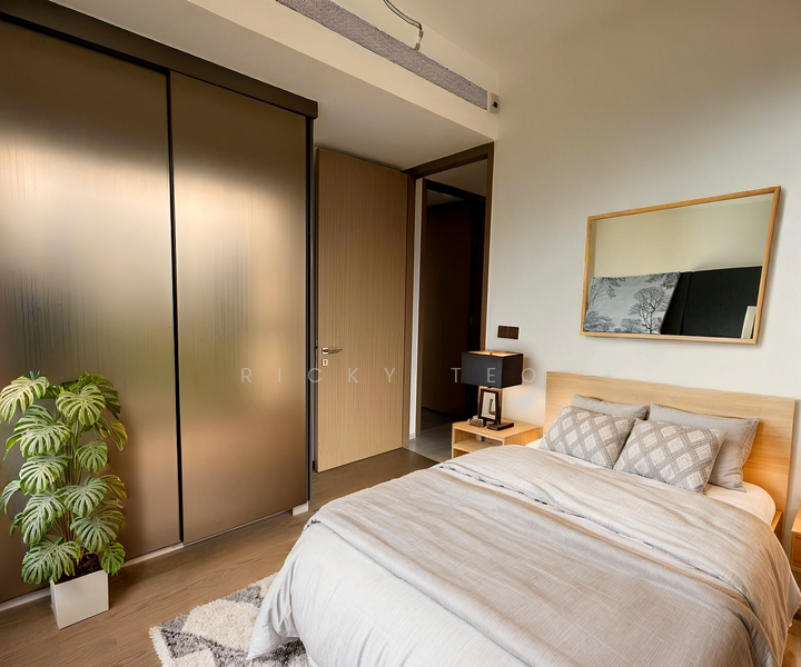 This is virtual staging picture of the master bedroom