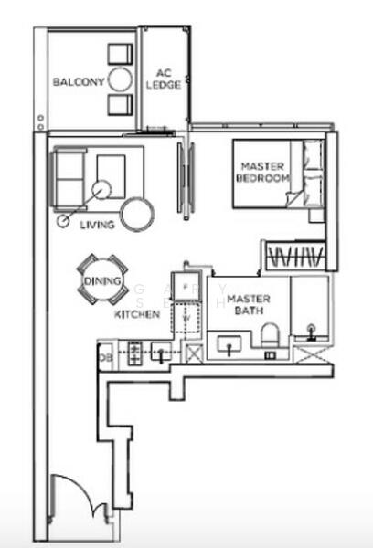 Gem Residences, 1 Lorong 5 Toa Payoh, 1 Bedroom, 484 sqft, Condominium For Rent, by Gary Seah, 24661842 - PropertyGuru.com.sg