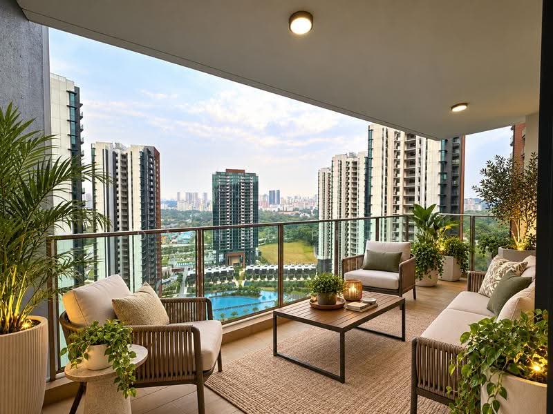 Normanton Park, 55 Normanton Park, Buona Vista / West Coast / Clementi New Town, 3 Bedrooms, 1,087 sqft, Condominium For Rent, by Daphne Phua, 24663812 - Balcony photo for illustration only! - PropertyGuru.com.sg