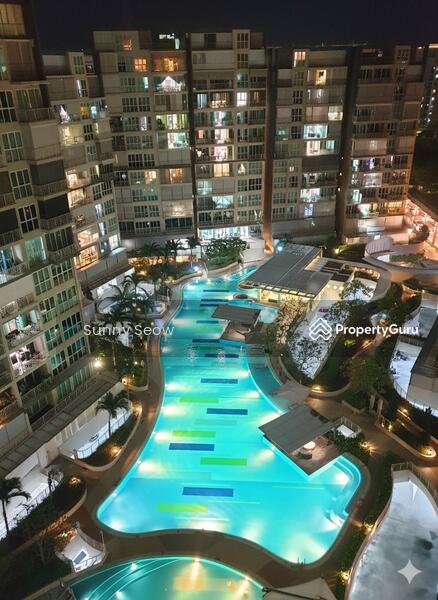 Pool View: Night