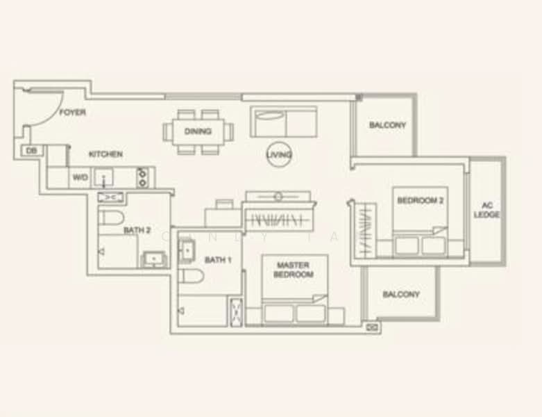 Urban Treasures, 205 Jalan Eunos, 2 Bedrooms, 700 sqft, Condominium For Rent, by Cindy Tan, 24667807 - PropertyGuru.com.sg