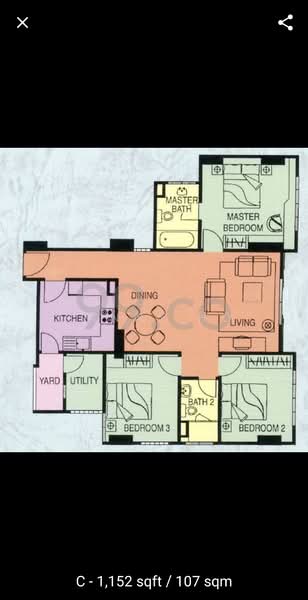 Monarchy Apartments, 51 Mandalay Road, 3 Bedrooms, 1,163 sqft, Apartment For Rent, by Tanny Ho, 24668189 - PropertyGuru.com.sg