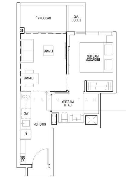 Riverfront Residences, 51 Hougang Avenue 7, Hougang / Punggol / Sengkang, 1 Bedroom, 463 sqft, Condominium For Rent, by Jeremy Tan, 24669850 - PropertyGuru.com.sg