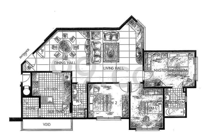Regis Mansions, 15 Jalan Rajawali, 3 Bedrooms, 1,206 sqft, Condominium For Rent, by Annabeth Chan, 24672105 - PropertyGuru.com.sg