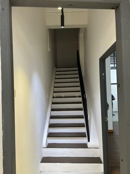 2-Storey Conserved Shophouse, Jalan Besar, 2,392 sqft, Shop / Shophouse For Sale, by Sally Soh, 24675924 - Staircase to 2nd floor - CommercialGuru.com.sg