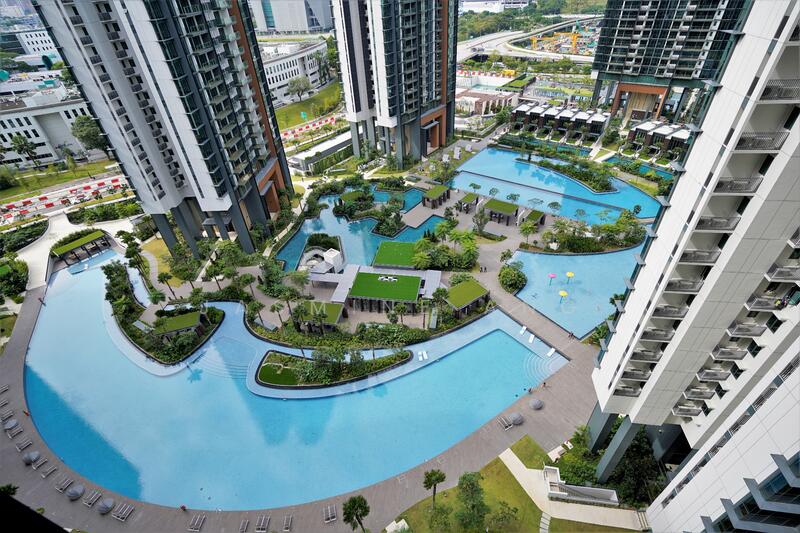 Pool View from Balcony