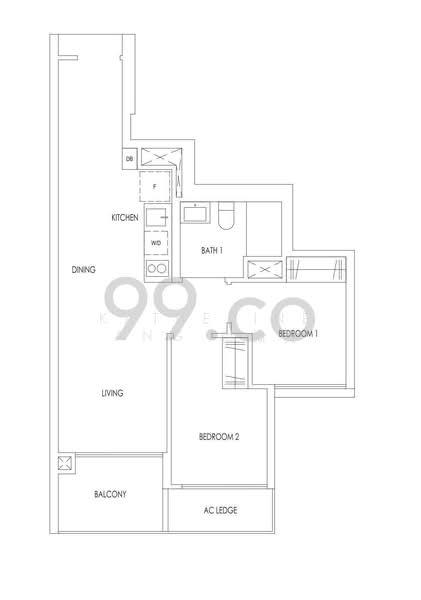 Treasure at Tampines, 15 Tampines Lane, Pasir Ris / Tampines, 2 Bedrooms, 581 sqft, Condominium For Rent, by Katherine Ang 洪佩真, 24694004 - PropertyGuru.com.sg