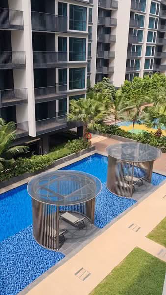 Treasure at Tampines, 15 Tampines Lane, Pasir Ris / Tampines, 2 Bedrooms, 581 sqft, Condominium For Rent, by Katherine Ang 洪佩真, 24694004 - Gorgeous Pool View from balcony - PropertyGuru.com.sg