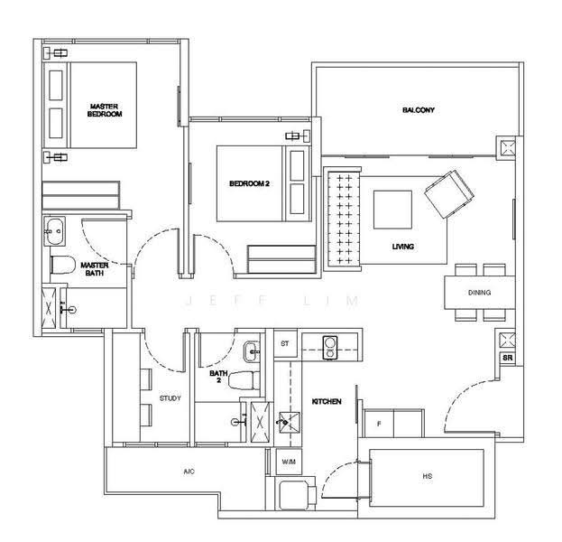 Riversails, 22 Upper Serangoon Crescent, Hougang / Punggol / Sengkang, 3 Bedrooms, 915 sqft, Condominium For Rent, by Jeff Lim, 24699900 - PropertyGuru.com.sg