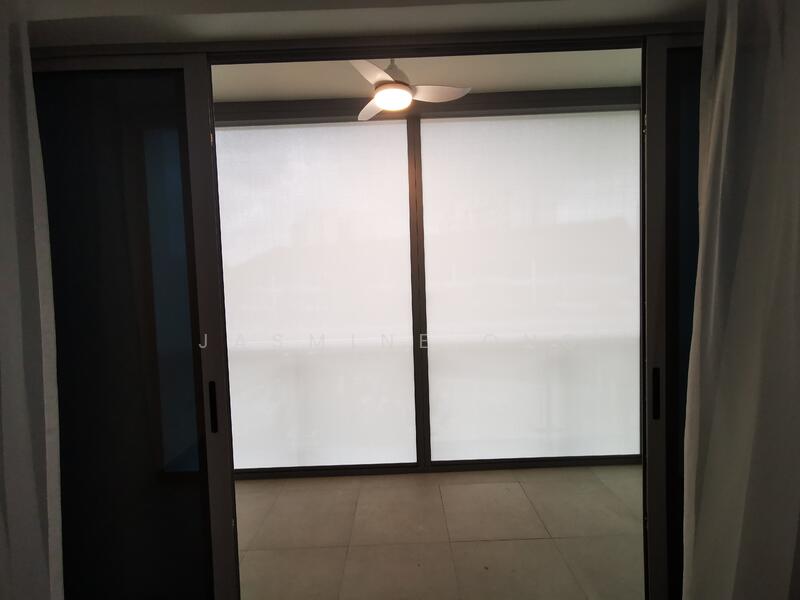 Zip track blind  installed at living room balcony 