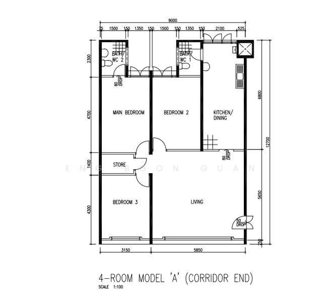 231 Serangoon Avenue 3, 231 Serangoon Avenue 3, Hougang / Punggol / Sengkang, 3 Bedrooms, 1,120 sqft, HDB Flat For Rent, by Eng Boon Guan, 24701482 - PropertyGuru.com.sg