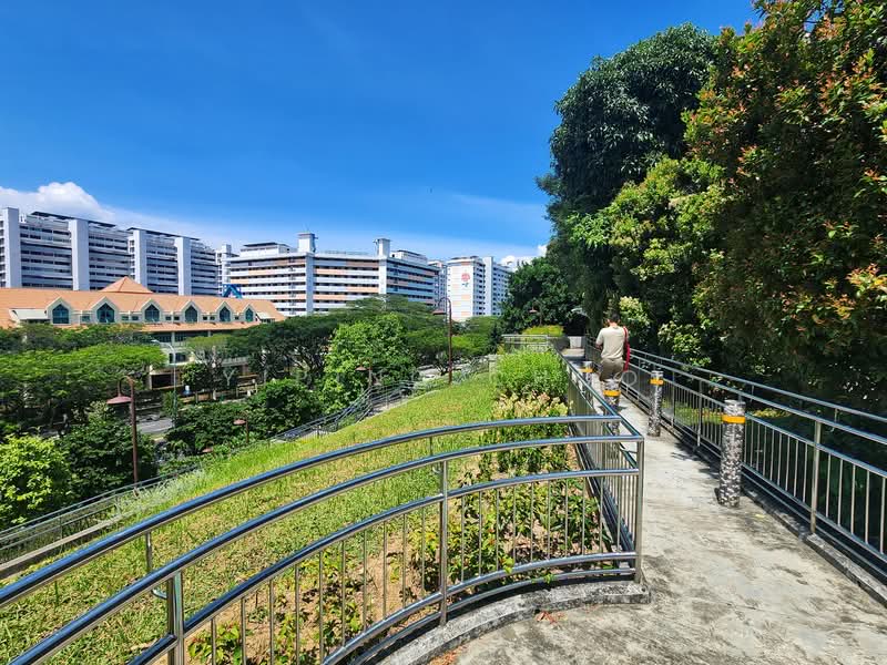 shortcut walking path to amenities