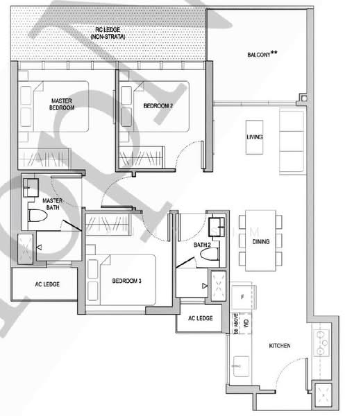 Affinity At Serangoon, 32 Serangoon North Avenue 1, 3 Bedrooms, 850 sqft, Condominium For Rent, by Kenny Sim, 24705433 - PropertyGuru.com.sg