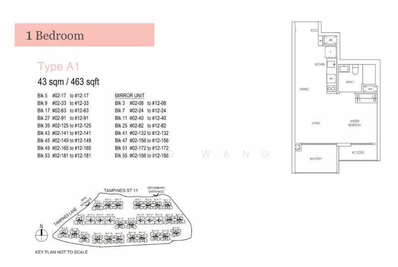 Treasure at Tampines, 25 Tampines Lane, 1 Bedroom, 463 sqft, Condominium For Rent, by LING WANG, 24721554 - PropertyGuru.com.sg