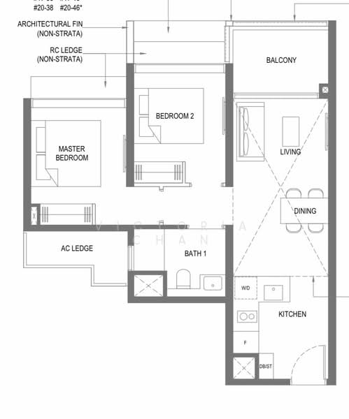 The M, 30 Middle Road, 2 Bedrooms, 667 sqft, Condominium For Rent, by Victoria Chan, 24722128 - PropertyGuru.com.sg