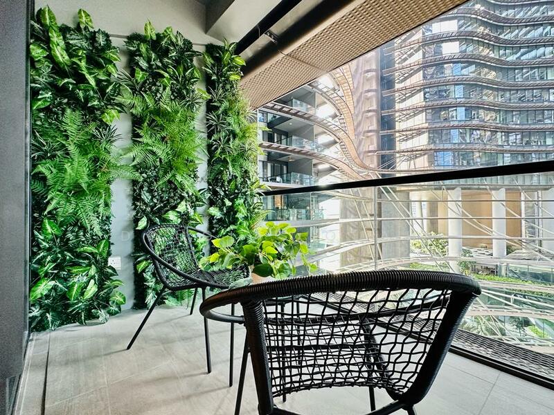 Marina One for Rent balcony green wall