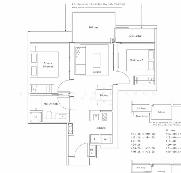 Avenue South Residence, 13 Silat Avenue, 2 Bedrooms, 657 sqft, Condominium For Rent, by Vincent Chan Koon Koon, 24730966 - PropertyGuru.com.sg