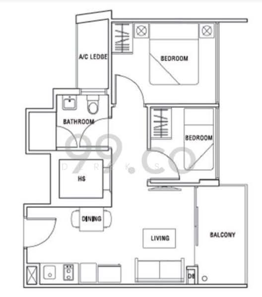 Melosa, 28 Lorong 28 Geylang, 2 Bedrooms, 538 sqft, Condominium For Rent, by Derek Soh, 24738461 - PropertyGuru.com.sg