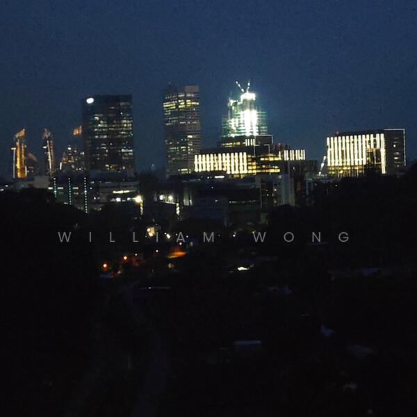 Night view from balcony.