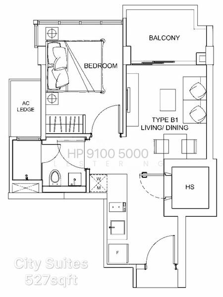 City Suites, 235 Balestier Road, 1 Bedroom, 530 sqft, Apartment For Rent, by Lester Ng, 24742790 - PropertyGuru.com.sg