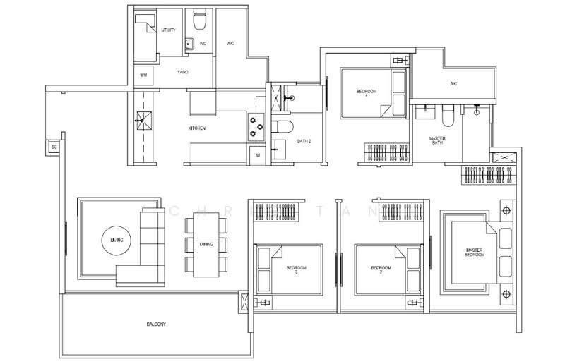 SkyPark Residences, 3 Sembawang Crescent, Sembawang / Yishun, 4 Bedrooms, 1,302 sqft, Executive Condominium For Rent, by Chris Tan, 24744952 - PropertyGuru.com.sg