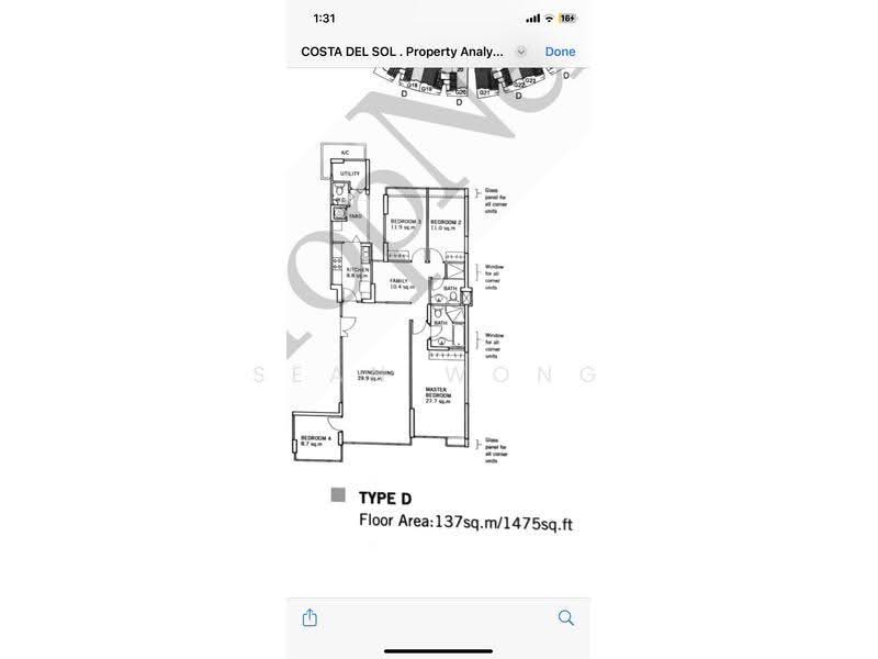 Costa Del Sol, 72 Bayshore Road, Bedok / Upper East Coast, 4 Bedrooms, 1,475 sqft, Condominium For Rent, by Sean Wong, 24753611 - PropertyGuru.com.sg