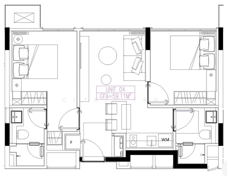 Maple Leaf Elite 2, , 2 Bedrooms, 636 sqft, Apartment For Rent, by Cheryl Tan, 24756194 - PropertyGuru.com.sg
