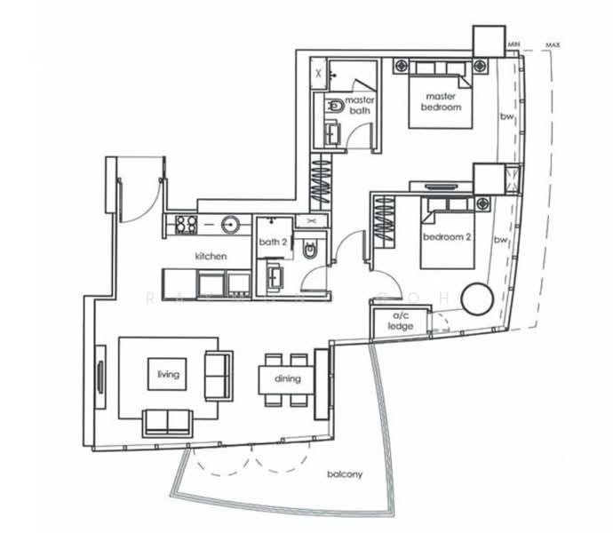 One Shenton, 1 Shenton Way, 2 Bedrooms, 1,195 sqft, Condominium For Rent, by Raymond Goh, 24756707 - PropertyGuru.com.sg