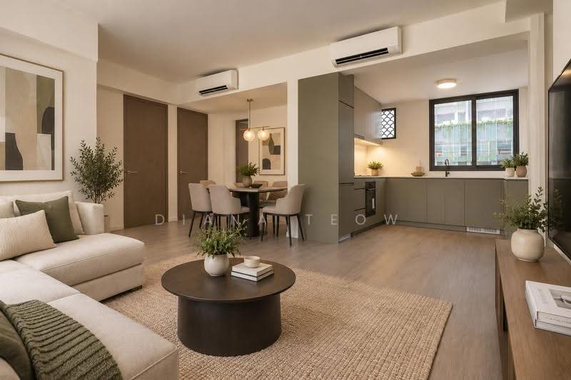 Avenue South Residence, 7 Silat Avenue, Alexandra / Commonwealth, 3 Bedrooms, 947 sqft, Condominium For Sale, by Diana Teow, 24767797 - Living Room - PropertyGuru.com.sg