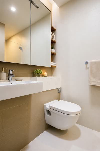 Soleil @ Sinaran, 2 Sinaran Drive, 2 Bedrooms, 936 sqft, Condominium For Sale, by Victor Ong, 24771350 - Commonbath(Image generated with AI) - PropertyGuru.com.sg