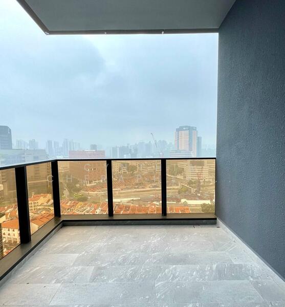 Sky Everton, 50 Everton Road, 3 Bedrooms, 915 sqft, Condominium For Rent, by Cynthia Cheraphlin Lee Kwai Hoe, 24775077 - Balcony with City View - PropertyGuru.com.sg