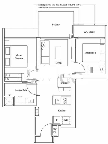 Avenue South Residence, 1 Silat Avenue, 2 Bedrooms, 657 sqft, Condominium For Rent, by Eddy Ang, 24775390 - PropertyGuru.com.sg