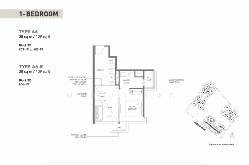 The M, 32 Middle Road, 1 Bedroom, 409 sqft, Condominium For Rent, by Martin Mao, 24778686 - PropertyGuru.com.sg