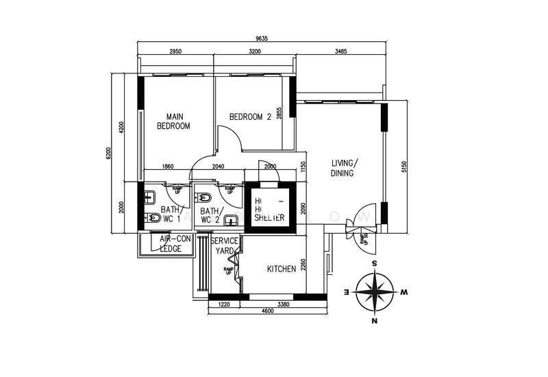 650 Ang Mo Kio Street 61, 650 Ang Mo Kio Street 61, Ang Mo Kio / Bishan / Thomson, 2 Bedrooms, 721 sqft, HDB Flat For Rent, by Jason Low, 24779392 - PropertyGuru.com.sg