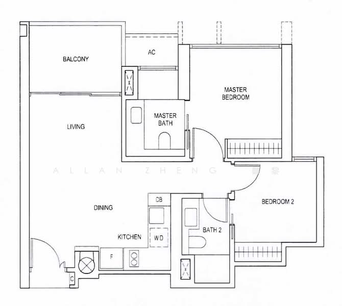 Commonwealth Towers, 232 Commonwealth Avenue, 2 Bedrooms, 690 sqft, Condominium For Rent, by Allan Zheng 鄭黎, 24790560 - PropertyGuru.com.sg