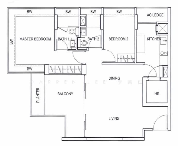 Moda, 42 East Coast Road, 2 Bedrooms, 969 sqft, Apartment For Rent, by Darren Lee, 24796573 - PropertyGuru.com.sg
