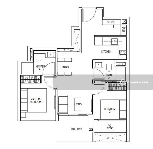 Sky Everton, 50 Everton Road, 2 Bedrooms, 657 sqft, Condominium For Rent, by Margaret Chan, 24797441 - PropertyGuru.com.sg