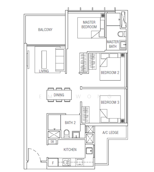 Tre Residences, 7 Geylang East Avenue 1, 3 Bedrooms, 861 sqft, Condominium For Rent, by Emy Wong, 24798782 - PropertyGuru.com.sg